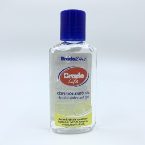 BradoLife fertőtlenítő gél, 50ml, Citrom illatú