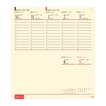 BOLERO zsebnaptár fekvő 2026. évi, Fekete