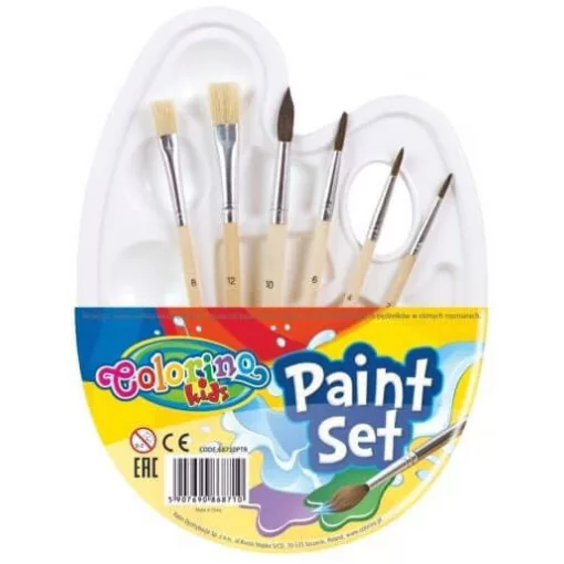 Colorino festőpaletta ecsetekkel