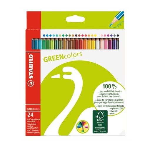 STABILO Greencolors színesceruza 24db
