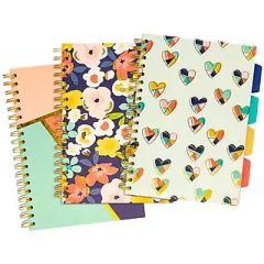 Spirálfüzet Pukka Pad B/5 Floral Love, vonalas