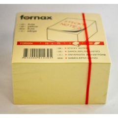 FORNAX öntapadós jegyzettömb 75x75mm 450lap sárga