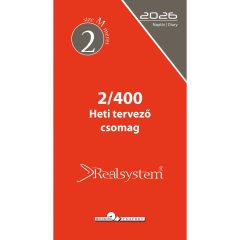   Reaészisztem naptár betét, heti tervező, 2026. évi, "M", Fehér