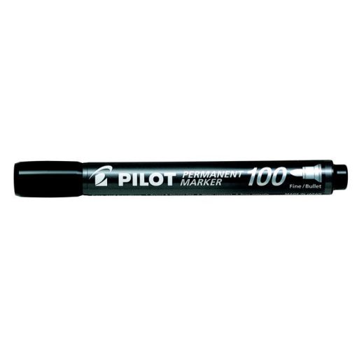 Alkoholos filc PILOT 100 kerek, 1mm, fekete