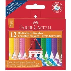 FABER-CASTELL Grip zsírkréta háromszögletű 12db Jumbo