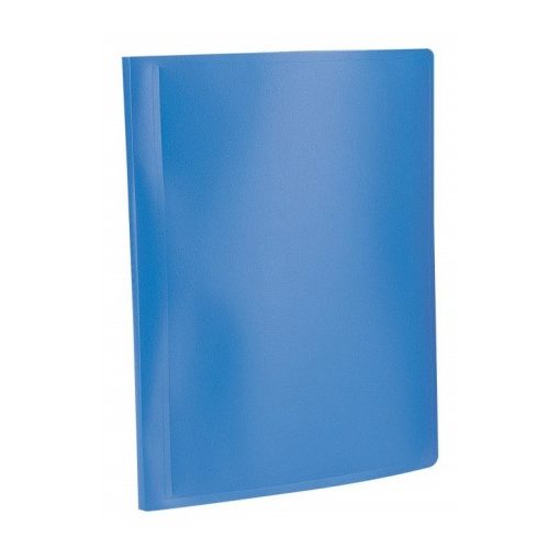 VIQUEL Propyglass PP gyűrűskönyv A/4, 4 gyűrűs áttetsző, kék