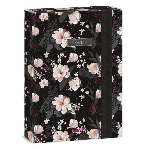 ARS UNA füzetbox  A/5 Flowery Black