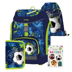   Iskolatáska szett IM, Oxybag, Oxy Sherpy Foci, Football 3db-os