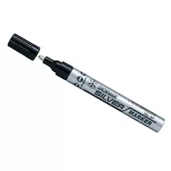 Snowman Lakkmarker, lakkfilc 3mm, Ezüst
