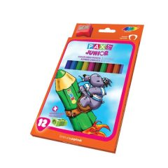   PAX Junior színesceruza 12db-os háromszögletű Maxi, jumbo, ajándék hegyezővel