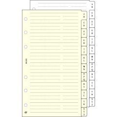   Saturnus, Kalendárium betét, telefonregiszter, "L", chamois