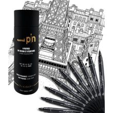 UNI pin Calligraphy, kalligráfia készlet, 9db