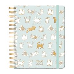   PlanAll Határidőnapló, agenda heti B5 spirálozott 2026. évi - Kitty