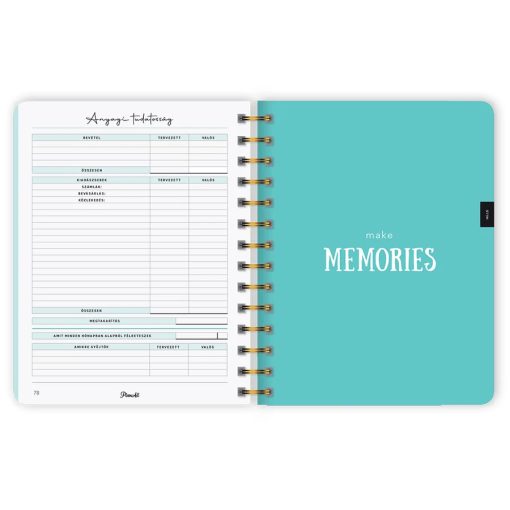 PlanAll Határidőnapló, agenda heti B5 spirálozott 2026. évi - Kitty