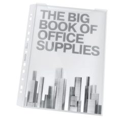   LEITZ Genotherm lefűzhető Jumbo katalógustartó, 180 mic, 20mm vastag, 5db/csomag