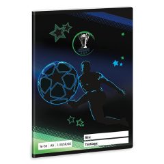   ARS UNA füzet A/5 32 lapos II. osztályos vonalas, Foci, Champs, 16-32