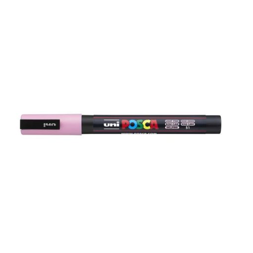 UNI Posca dekormarker PC-3M, világos rózsaszín