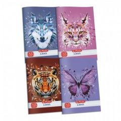   HERLITZ füzet A/5 32 lapos Wild Animals 16-32 II. osztályos vonalas