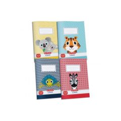   HERLITZ füzet A/5 32 lapos Cute Animals 27-32 kockás, négyzethálós