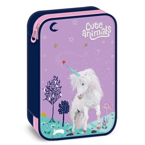 ARS UNA többszintes tolltartó Cute Animals Unicorn