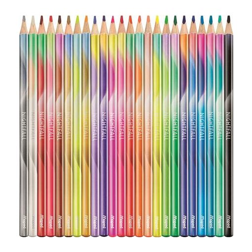 MAPED Színes ceruza készlet, 24db, Nightfall