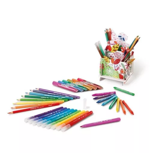 Színezőkészlet, írószertartóval, MAPED CREATIV, 50 darabos
