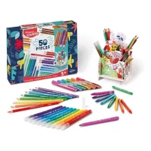 Színezőkészlet, írószertartóval, MAPED CREATIV, 50 darabos
