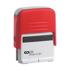 Colop Printer C20 bélyegző, szöveglemezzel, piros ház