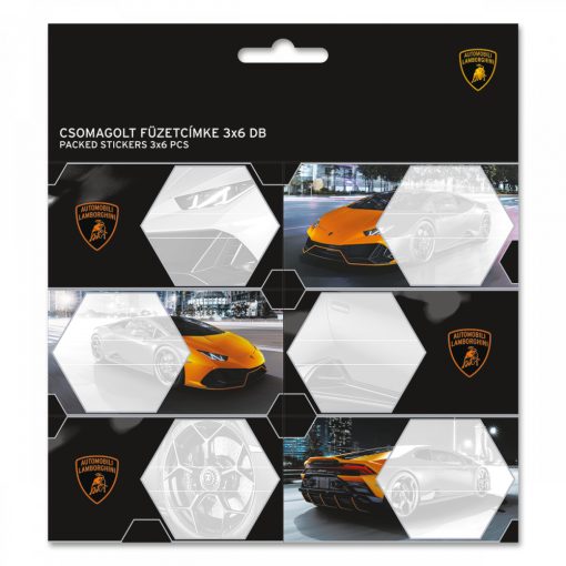 ARS UNA füzetcímke csomagolt, 3x6db Lamborghini