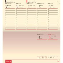 BOLERO zsebnaptár fekvő 2026. évi, Zöld