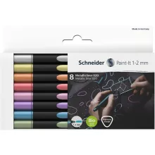 SCHNEIDER Paint-it filctoll,1-2mm, metál, 8db