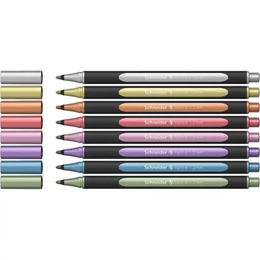 SCHNEIDER Paint-it filctoll,1-2mm, metál, 8db