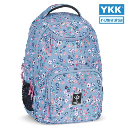 ARS UNA Hátizsák AU-6 iskolatáska szett, Pearl Blossom Blue, 3 részes