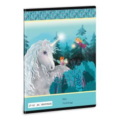   ARS UNA füzet A/5 32 lapos négyzethálós, Stardust, Unikornis