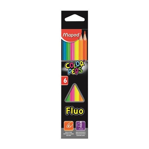 MAPED Color'Peps színesceruza 6db Fluo