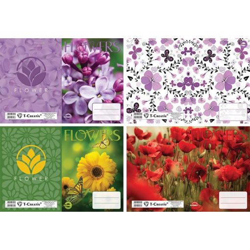 T-Creativ füzetborító A/5 Flower 20db