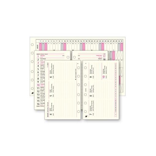 Saturnus naptár betét, heti tervező, 2024. évi, "S", Chamois