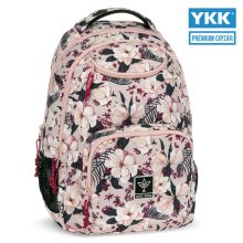 ARS UNA Hátizsák AU-6 iskolatáska szett, Flowery Pink, 3 részes