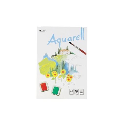 HERLITZ Aquarell, akvarell rajzblokk A/4 20ív