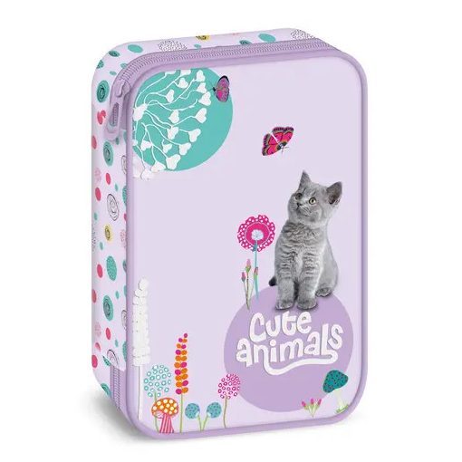 ARS UNA többszintes tolltartó Cute Animals Kitten, Cicás