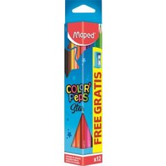   MAPED Color'Peps színesceruza 12db ajándék hegyezővel