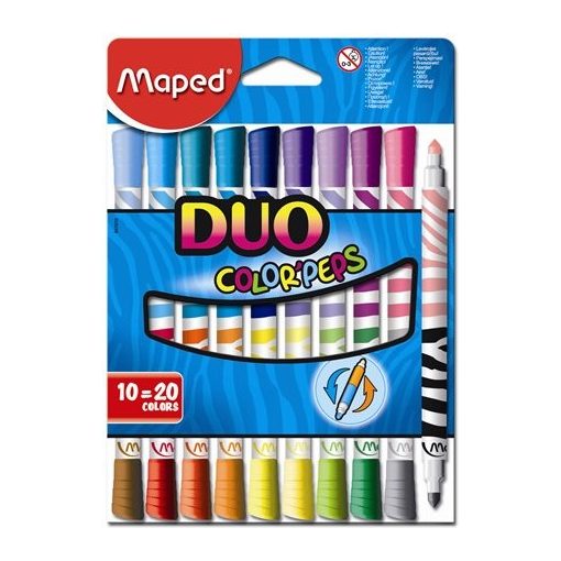 MAPED Color'Peps 10db duo kimosható filctoll (20 szín)