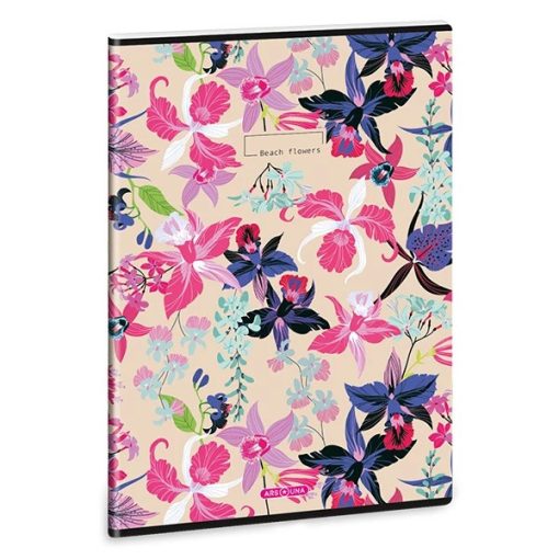 ARS UNA füzet A/4 40 lapos vonalas Beach Flowers