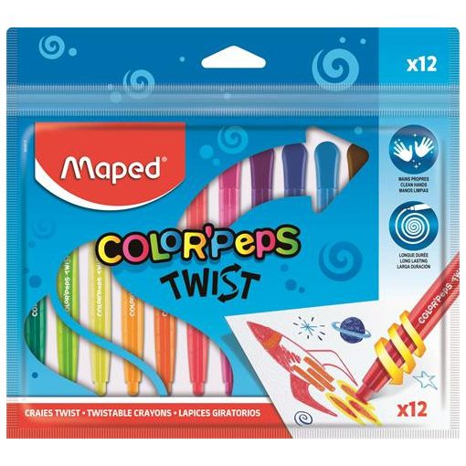 MAPED Color'peps zsírkréta 12db kitekerhető