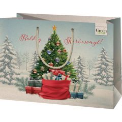 Dísztasak Karácsonyi - nagy, fekvő, Green