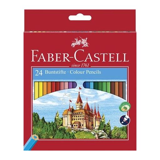 FABER-CASTELL hatszögletű színesceruza 24db