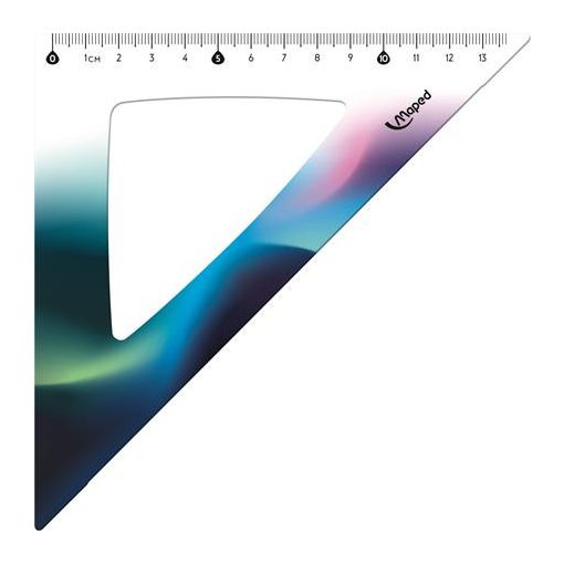 MAPED Vonalzókészlet, műanyag, 4 darabos, Nightfall