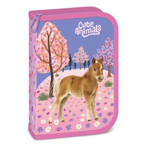 ARS UNA töltött tolltartó kihajtható írószertartóval Cute Animals, Horse