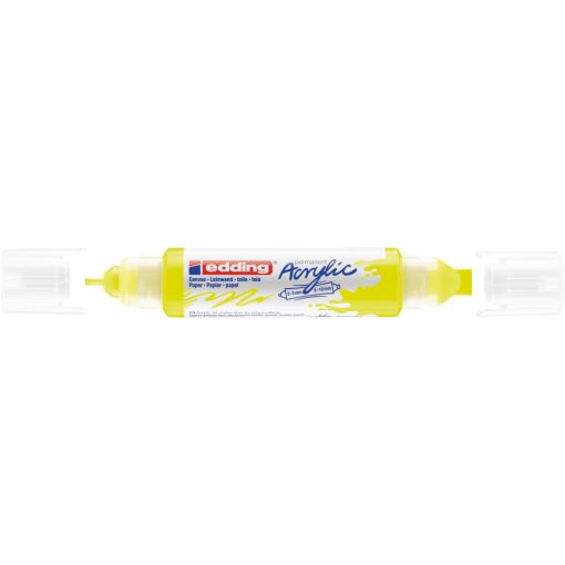 EDDING 5400 AKRIL MARKER 3D DOUBLE LINER (2-3 MM/5-10 MM), Neon Yellow