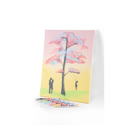 EDDING 5400 AKRIL MARKER 3D DOUBLE LINER (2-3 MM/5-10 MM), Neon Yellow